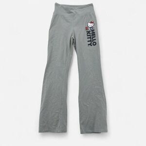 Hello Kitty Flared Yoga Pants in Light Gray Color